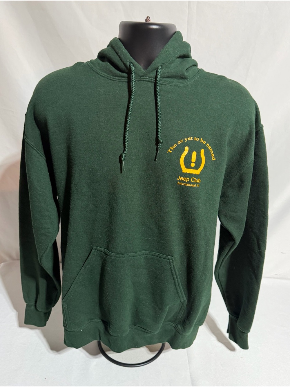 Jeep Club International Novelty TPMS Low Tire Pressure Joke Hoodie Green Medium